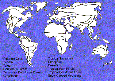 Biomes of the World.