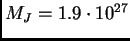 $M_J = 1.9\cdot10^{27}$