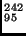 ${}^{242}_{95}$